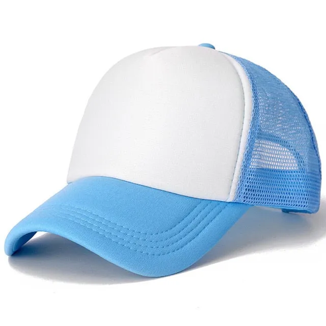 1 PCS Unisex Casual Plain Mesh Baseball Cap