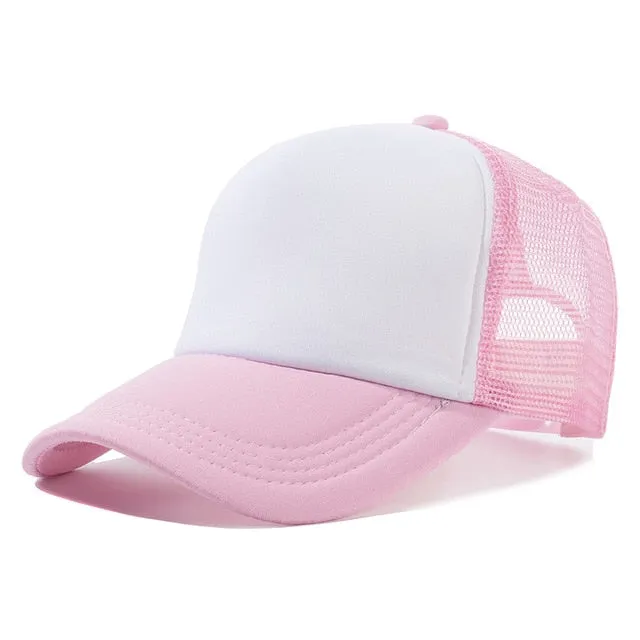 1 PCS Unisex Casual Plain Mesh Baseball Cap