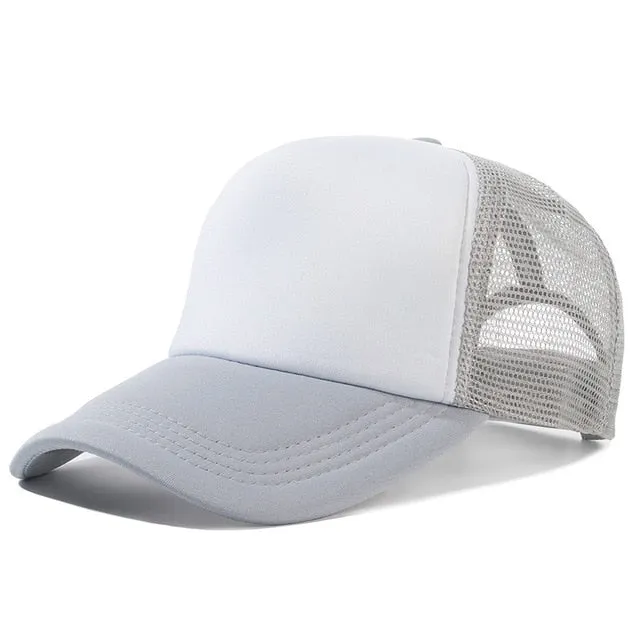 1 PCS Unisex Casual Plain Mesh Baseball Cap