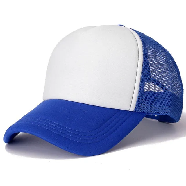 1 PCS Unisex Casual Plain Mesh Baseball Cap