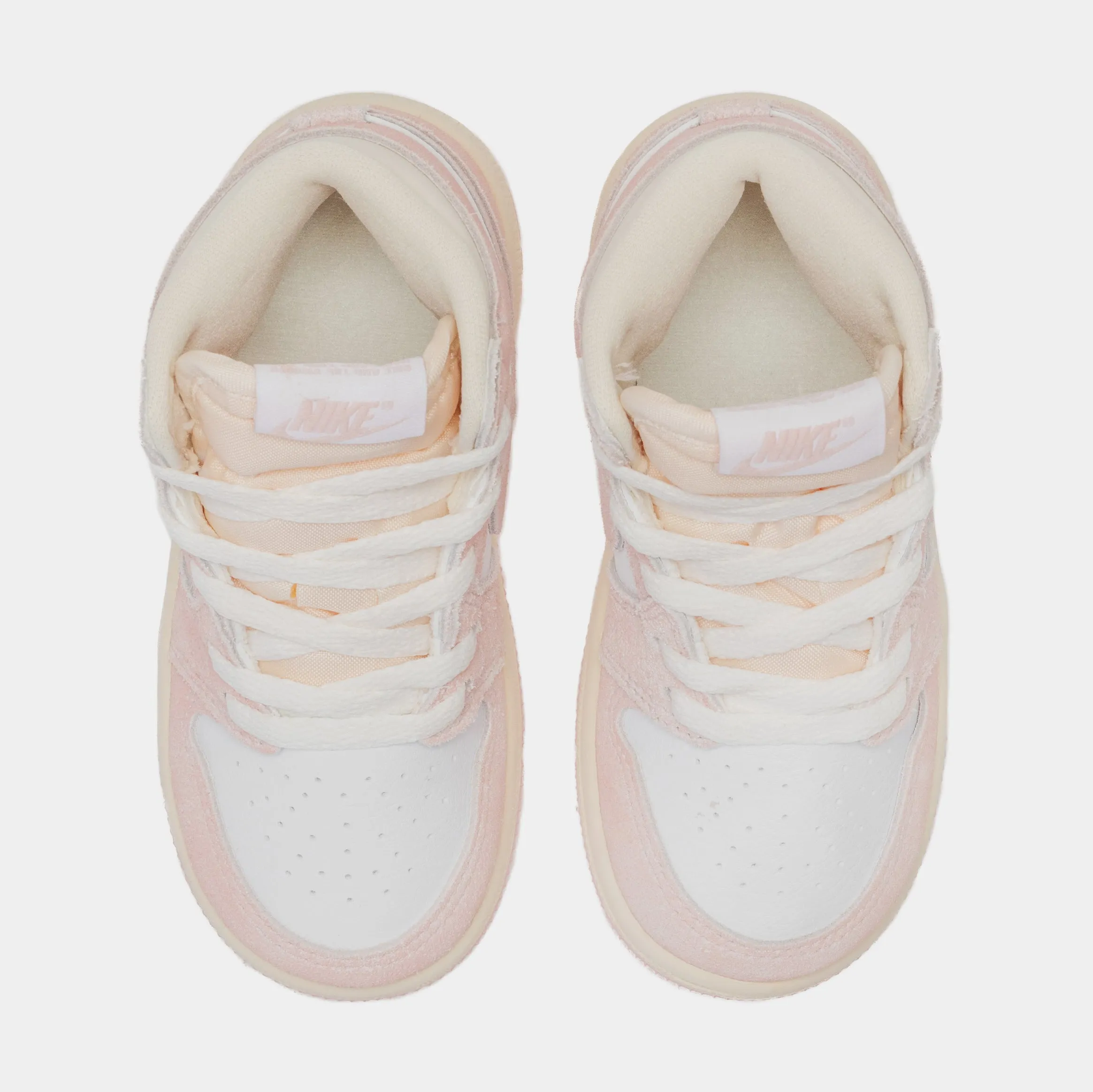 Air Jordan 1 Retro High OG Washed Pink Infant Toddler Lifestyle Shoes (White/Pink)