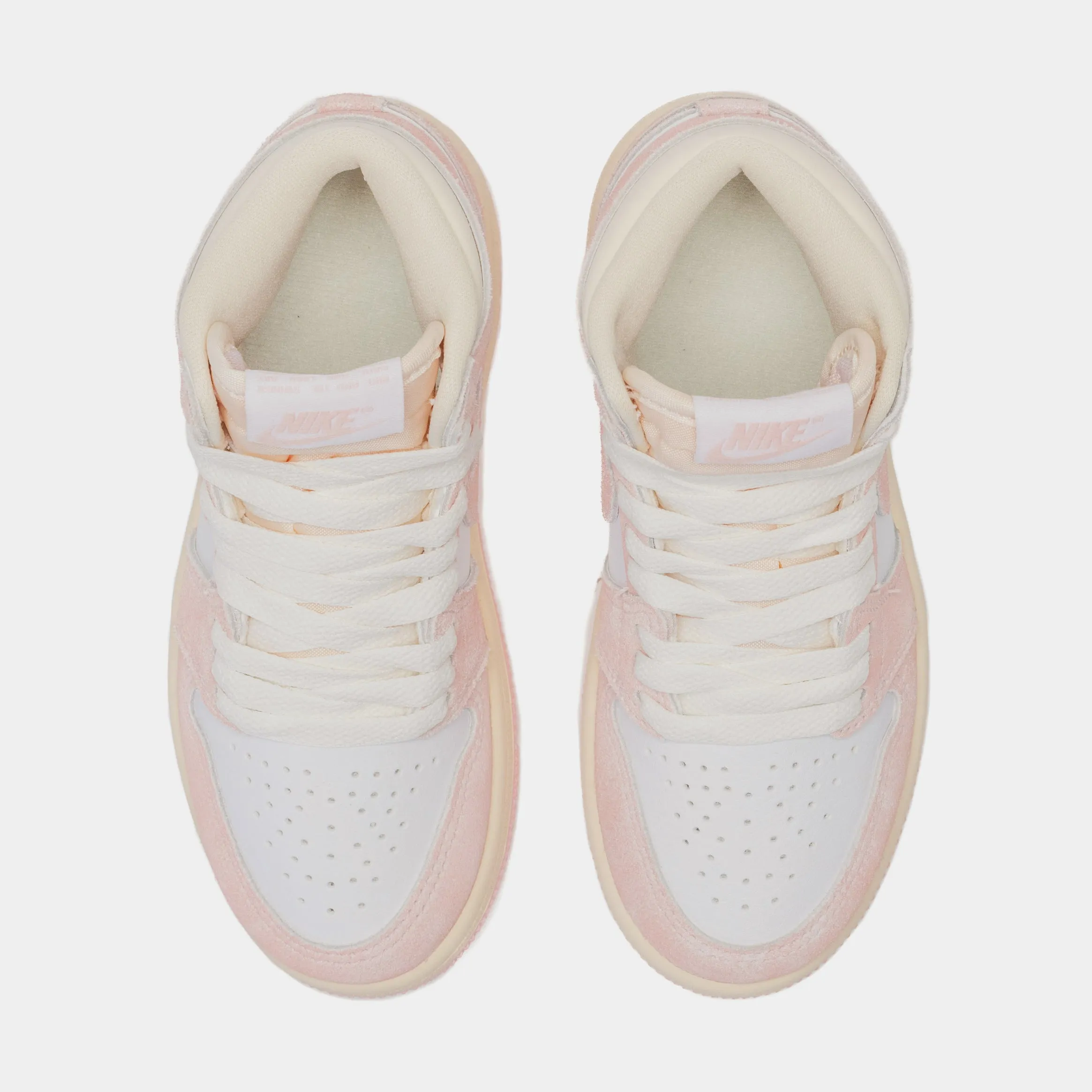 Air Jordan 1 Retro High OG Washed Pink Preschool Lifestyle Shoes (White/Pink)