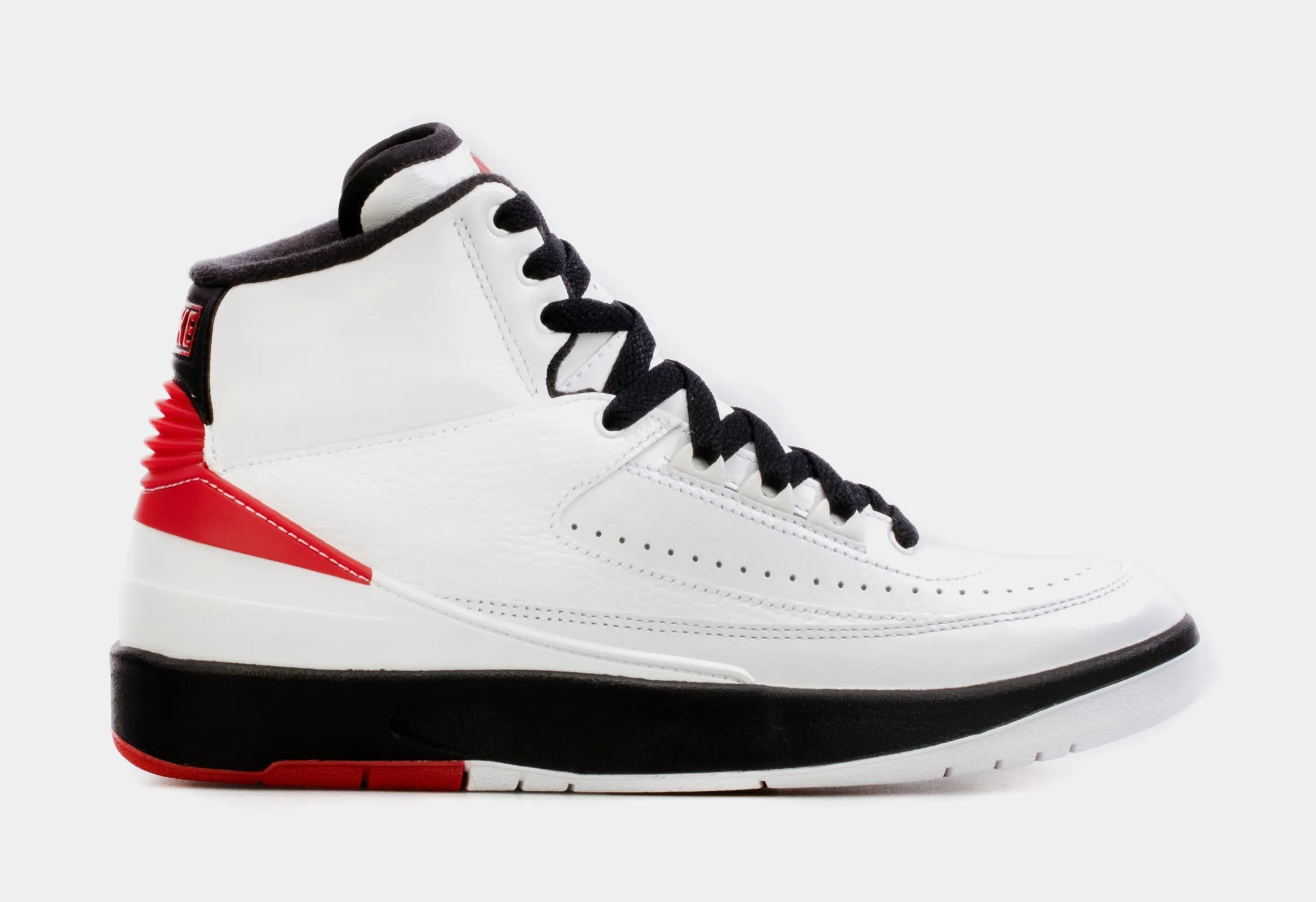 Air Jordan 2 Retro Chicago Grade School Lifestyle Shoes (White/Red) Free Shipping