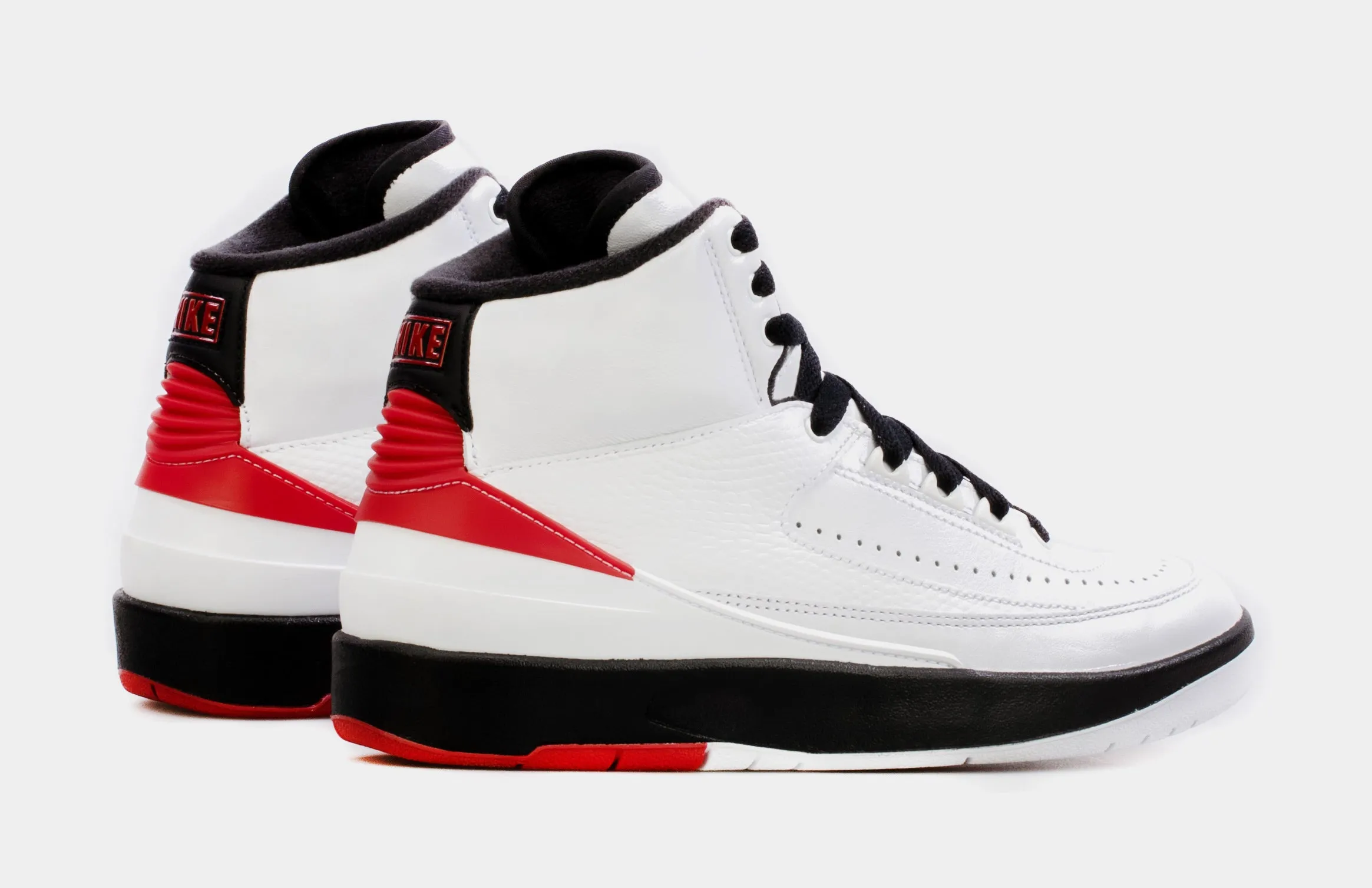 Air Jordan 2 Retro Chicago Grade School Lifestyle Shoes (White/Red) Free Shipping