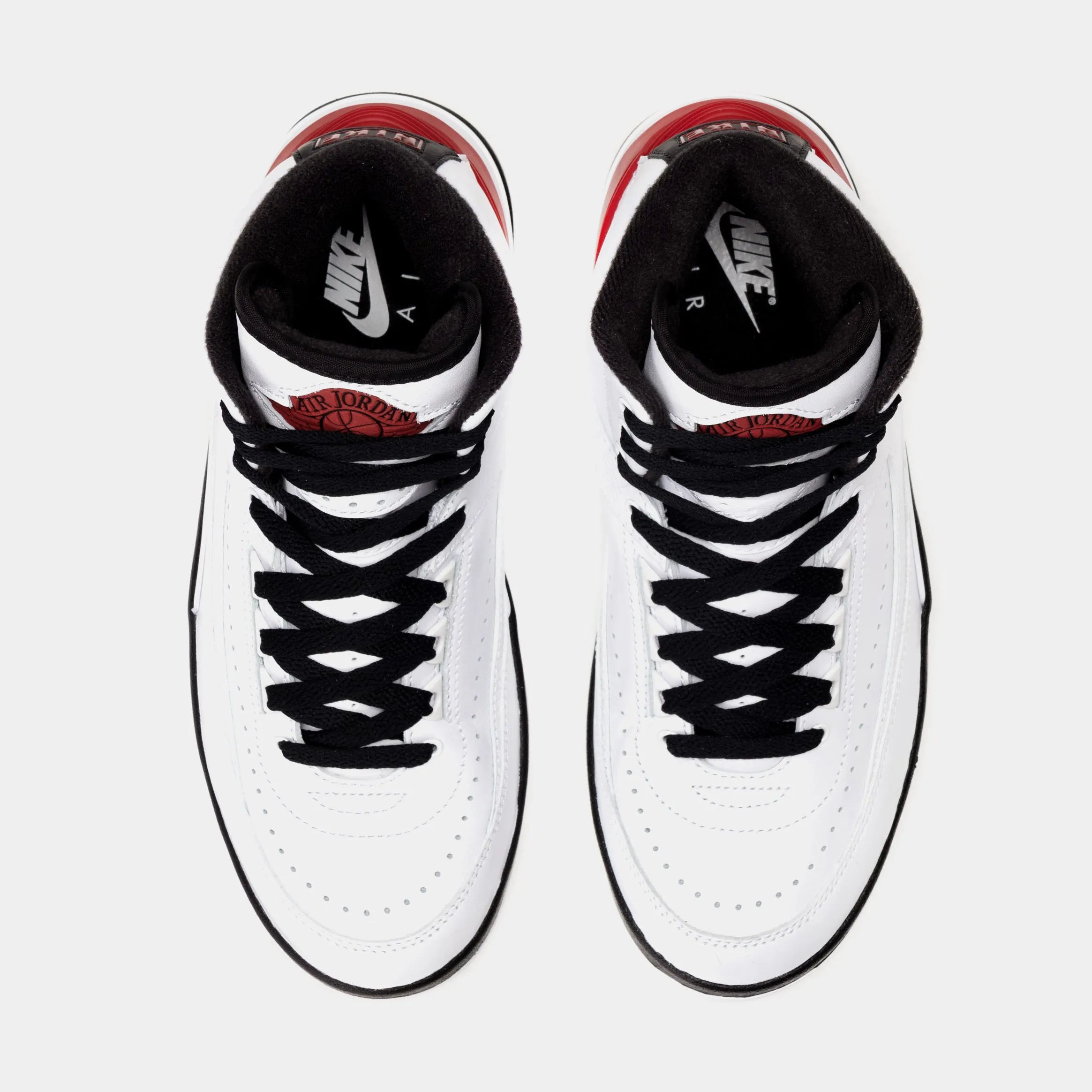 Air Jordan 2 Retro Chicago Grade School Lifestyle Shoes (White/Red) Free Shipping