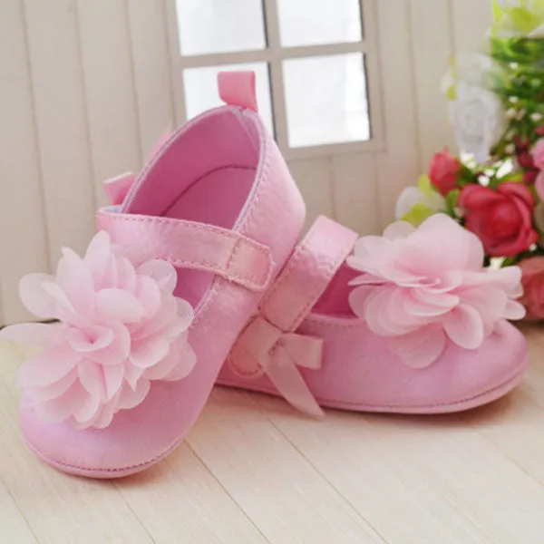 Baby Girl Shoes Todder First Walkers Shoes Infant Girls Prewalker Flower Soft Sole Shoe