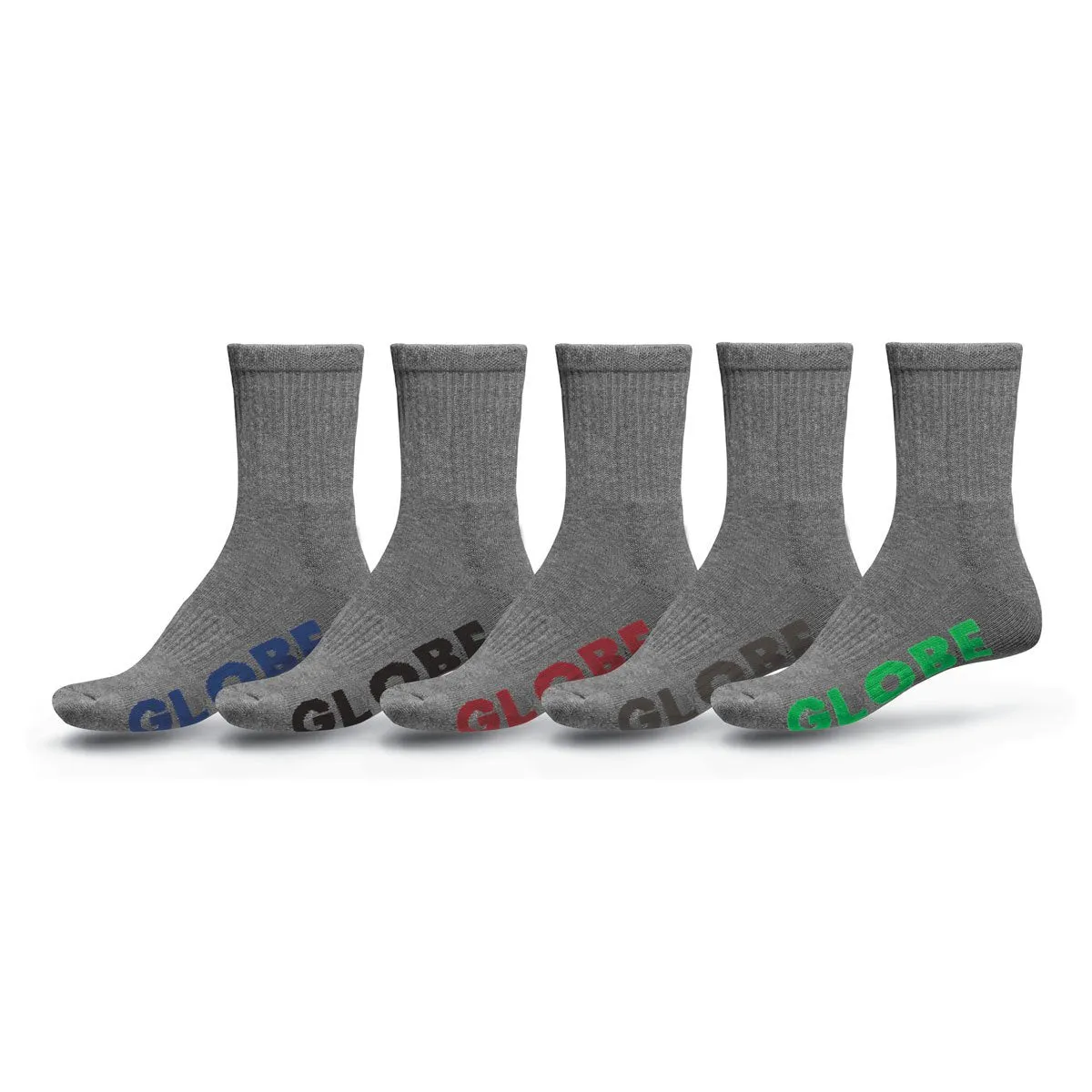 BOYS STEALTH CREW SOCK 5 PACK