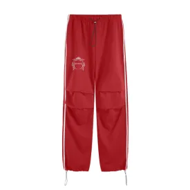 ClassA1 Streetwear Unisex Heavyweight 440G Vintage Three Bar Contrast Wide-Legged Pants