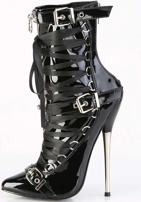 Dagger-1032 [Black Patent] | HEELS [IN STOCK]**