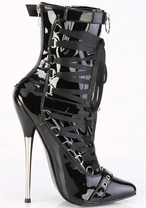 Dagger-1032 [Black Patent] | HEELS [IN STOCK]**