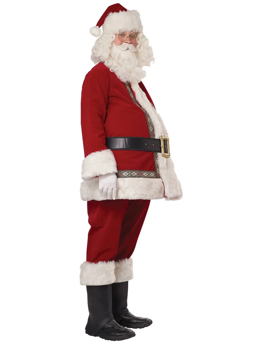 Deluxe Jolly Santa Claus Mens Christmas Costume