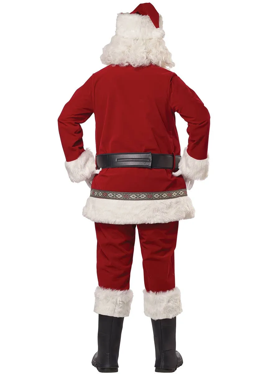 Deluxe Jolly Santa Claus Mens Christmas Costume