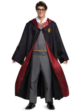 Deluxe Plus Size Mens Harry Potter Gryffindor Uniform Costume