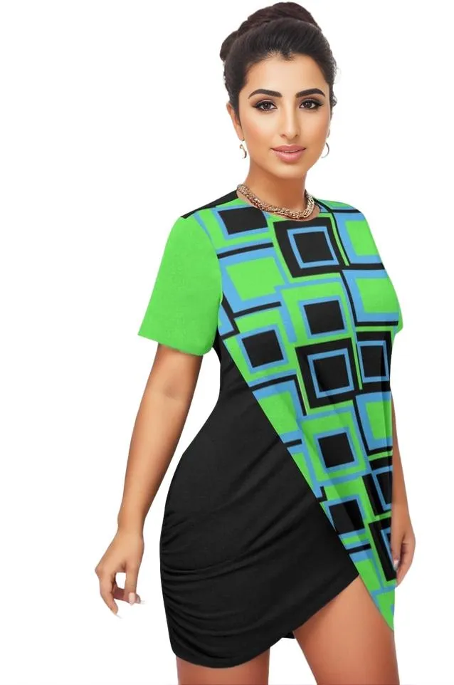 Funky² Women’s Stacked Hem Dress Voluptuous ( ) Plus Size