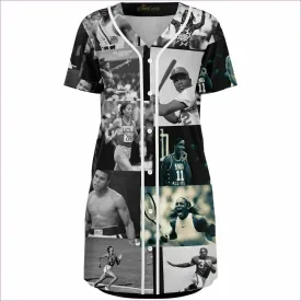 Greats Womens Baseball Jersey Dress