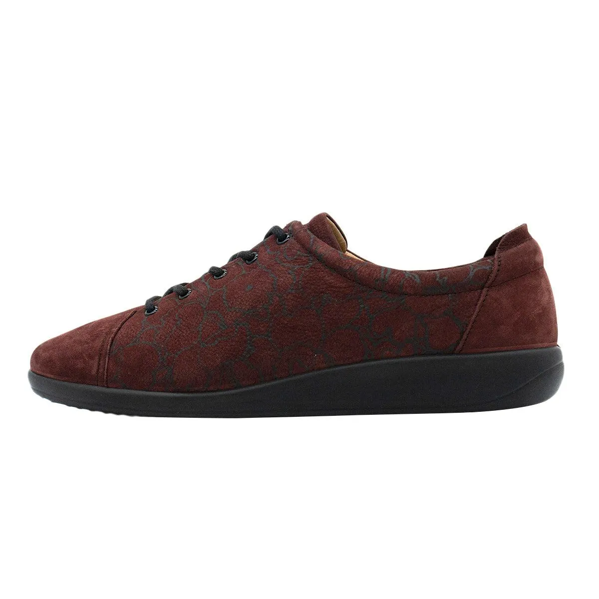 Hotter Dew Low-Top Sneakers Leather Burgundy Colour For Women