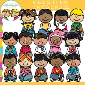 Kids Sitting Criss Cross Clip Art