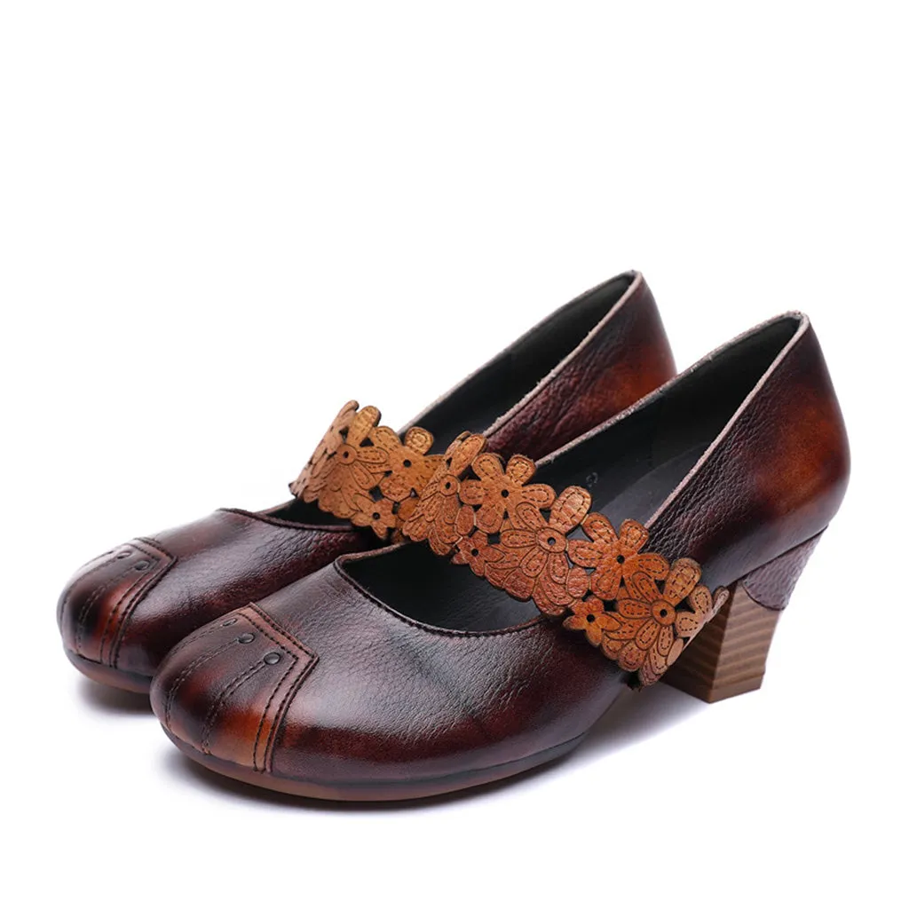 Leather Casual Hand-Painted Retro Shoes | Gift Shoes