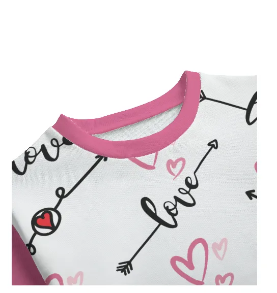 Love in Motion Kid's Round Neck Sweatshirt | 100% Cotton