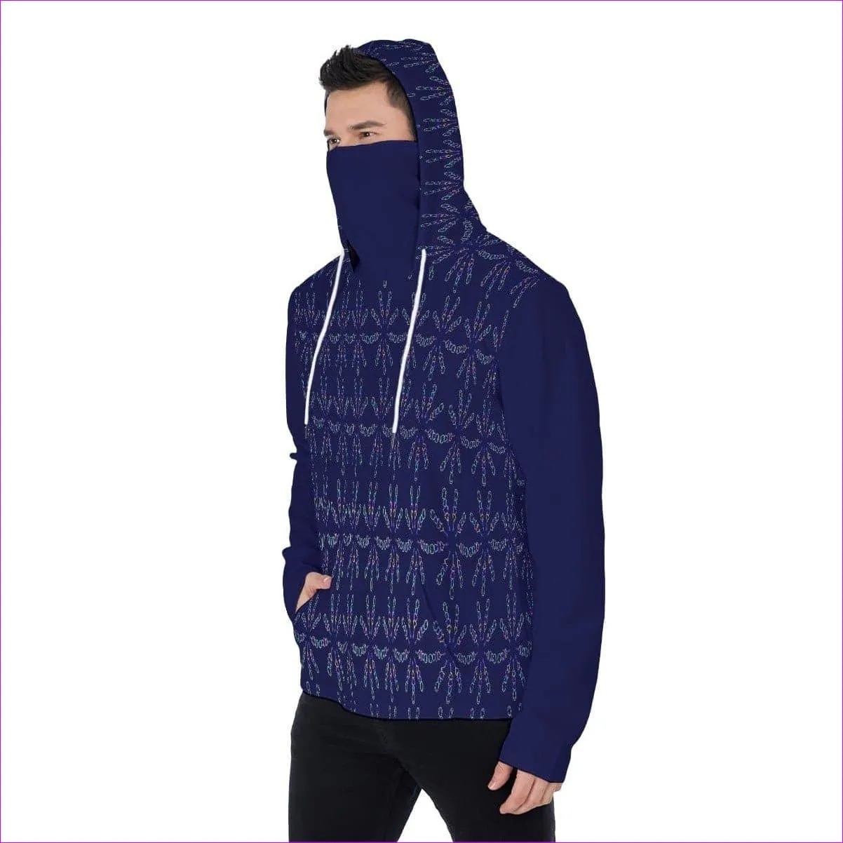 Mandala Men's Pullover Hoodie With Mask