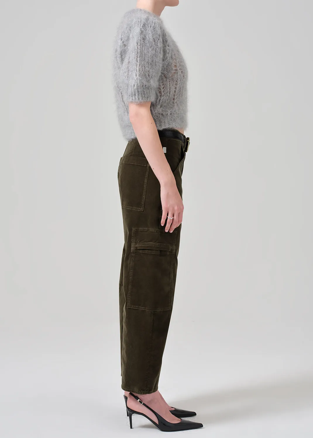 Marcelle Low Slung Easy Cargo Corduroy in Costes