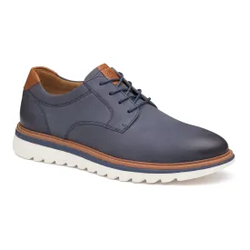 Men's Johnston & Murphy Braydon Plain Toe Color: Navy Oiled Nubuck