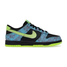 Nike Kid's Dunk Low SE GS Shoes - Multi / Black / Baltic Blue / Volt