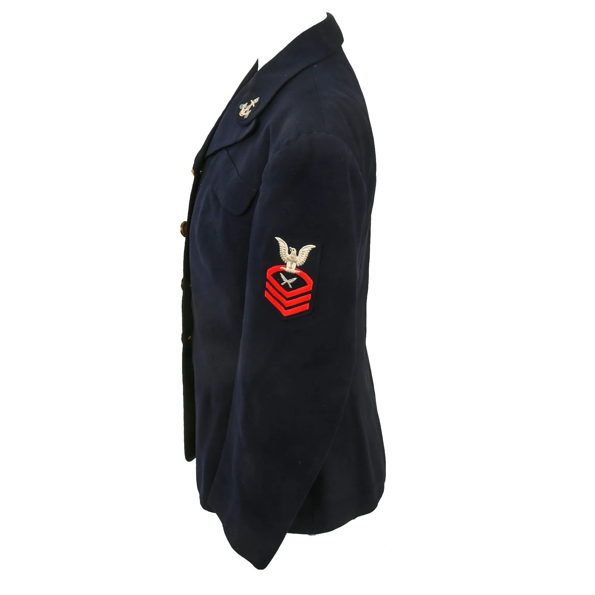 Original U.S. WWII Women Accepted for Volunteer Emergency Service “WAVES” Naval Reserve Blue Service Dress Uniform Grouping For Chief Yeoman Yvonne McManus