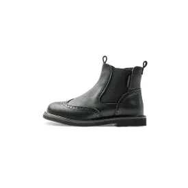 Outdoor Adventurer Anti-slip Kids Black Brogue Boots