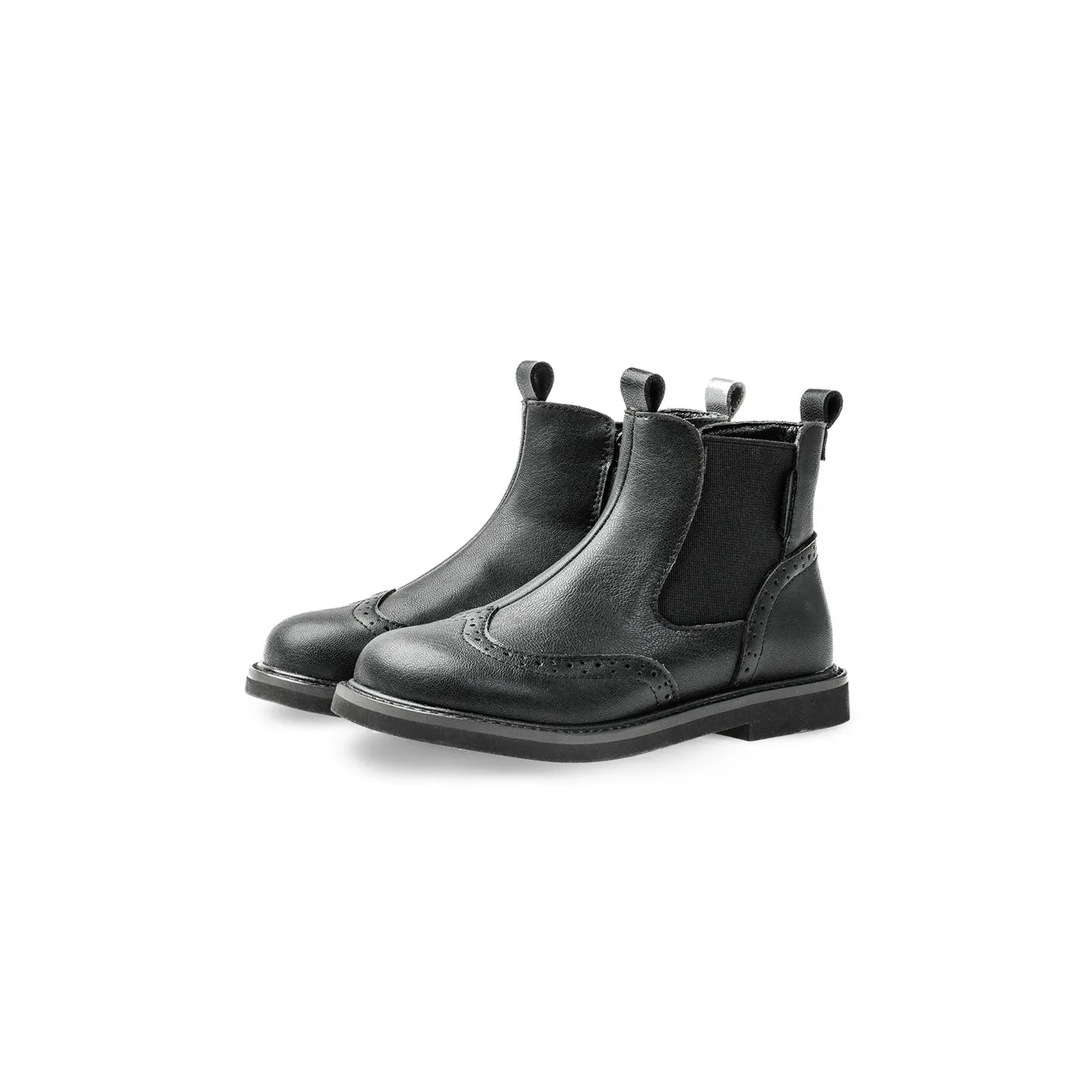 Outdoor Adventurer Anti-slip Kids Black Brogue Boots