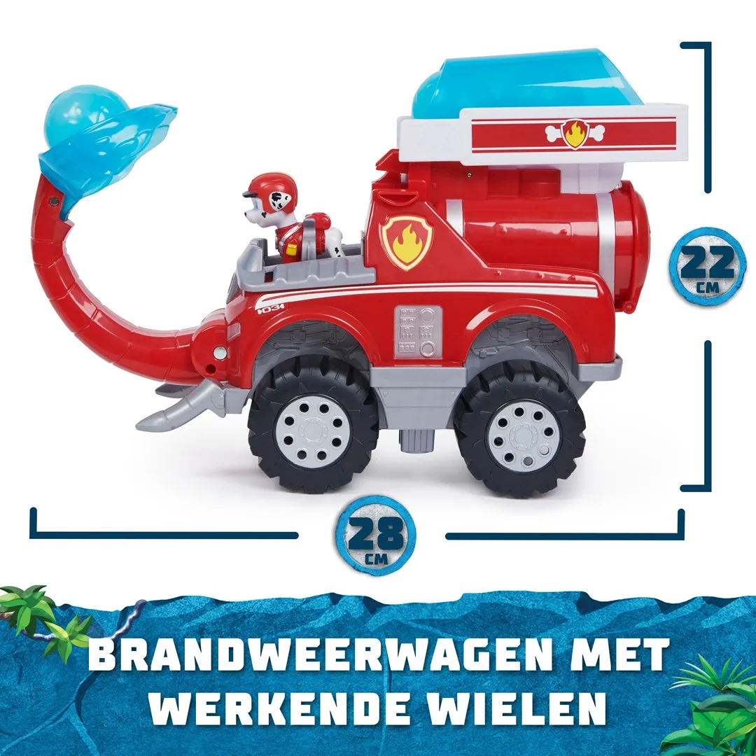 Paw Patrol Jungle Pups, Marshall Elephant Firetruck With Projectile Launcher, Toy Truck With Action Figure, Kids Toys Fo