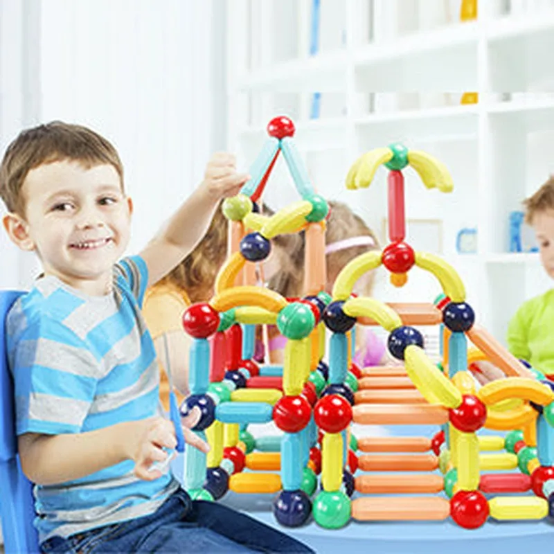 Premium 96 Magnetic Building Stick  For Kids Early Learning & Development