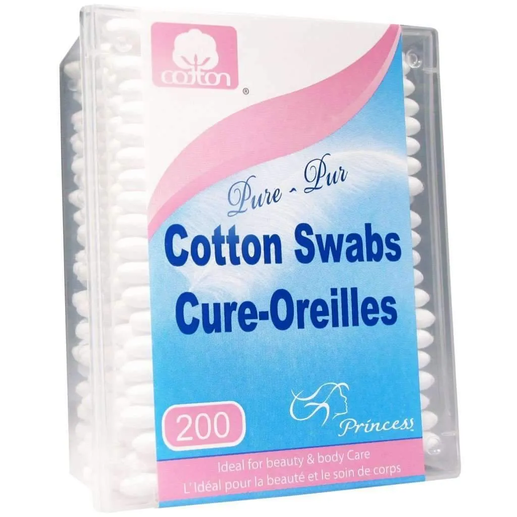 Pure Cotton Swabs, 200 ct