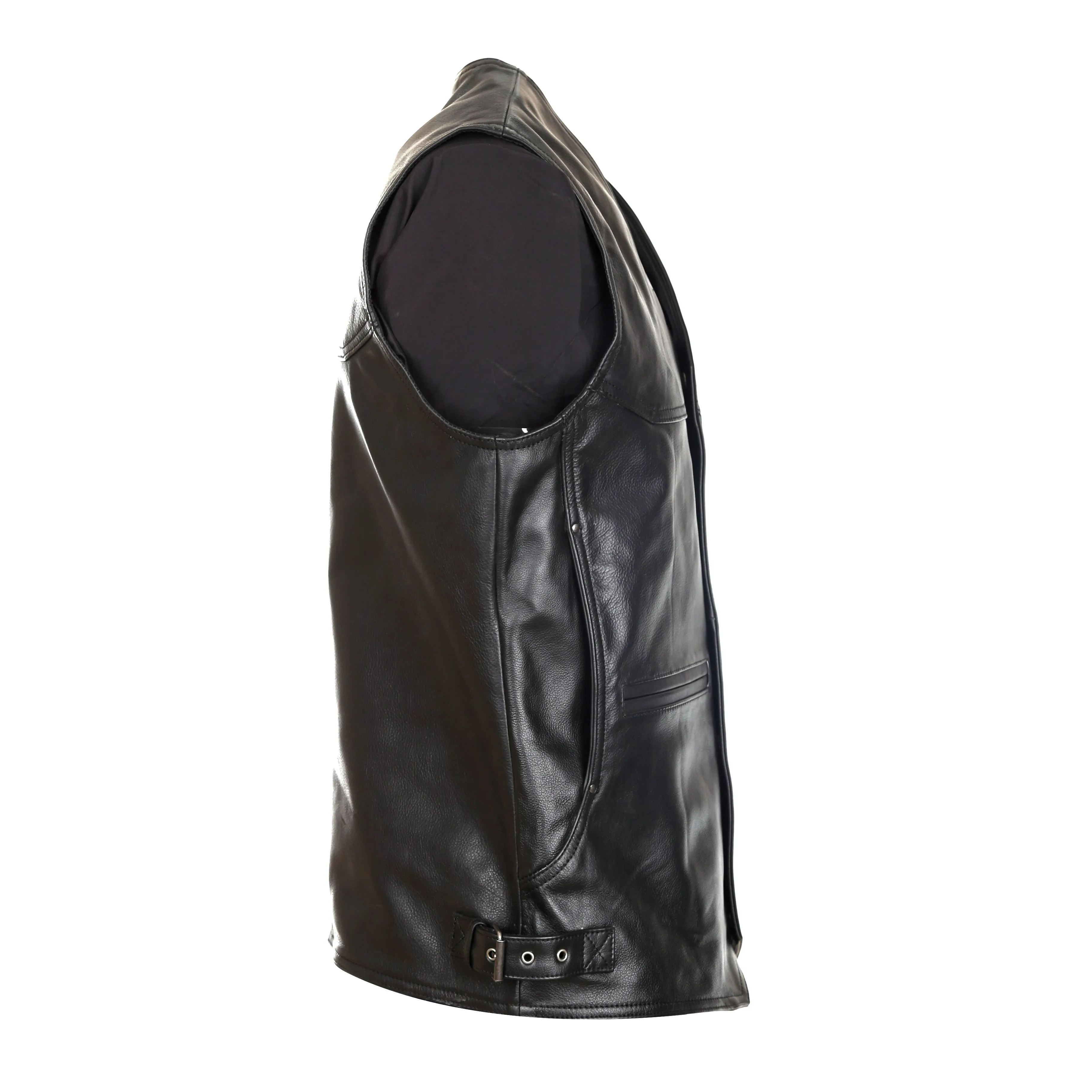 Rodeo Men's Motorcycle Leather Vest