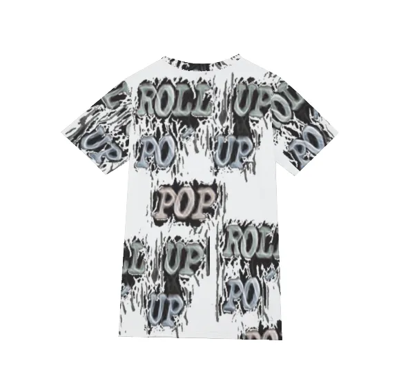 Roll Up Po' Up Pop Men's O-Neck T-Shirt | 100% Cotton