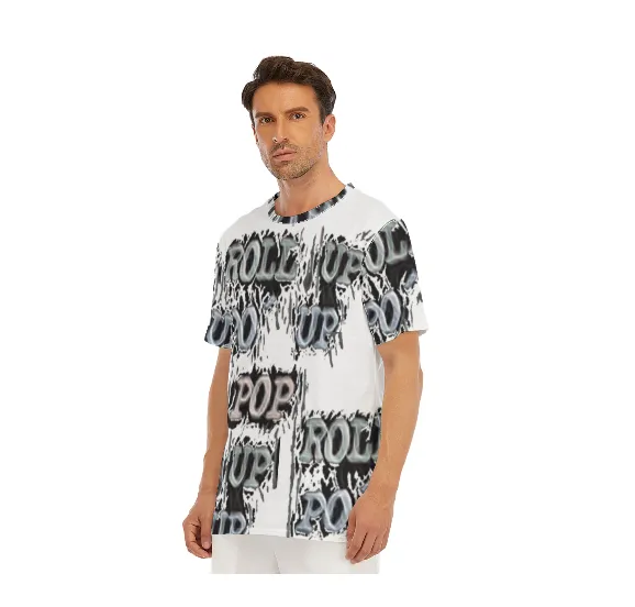 Roll Up Po' Up Pop Men's O-Neck T-Shirt | 100% Cotton