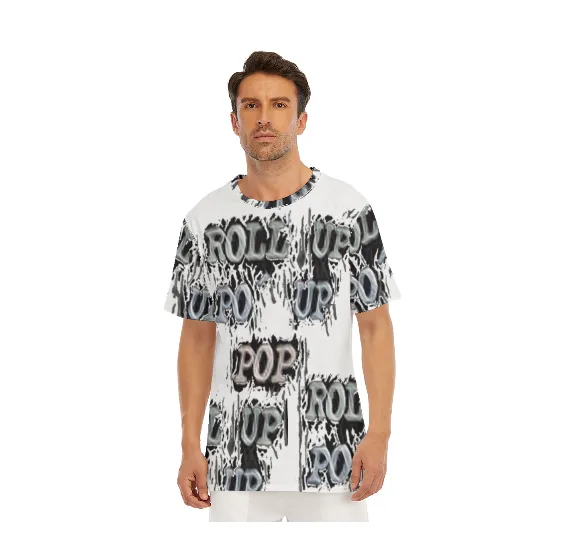 Roll Up Po' Up Pop Men's O-Neck T-Shirt | 100% Cotton