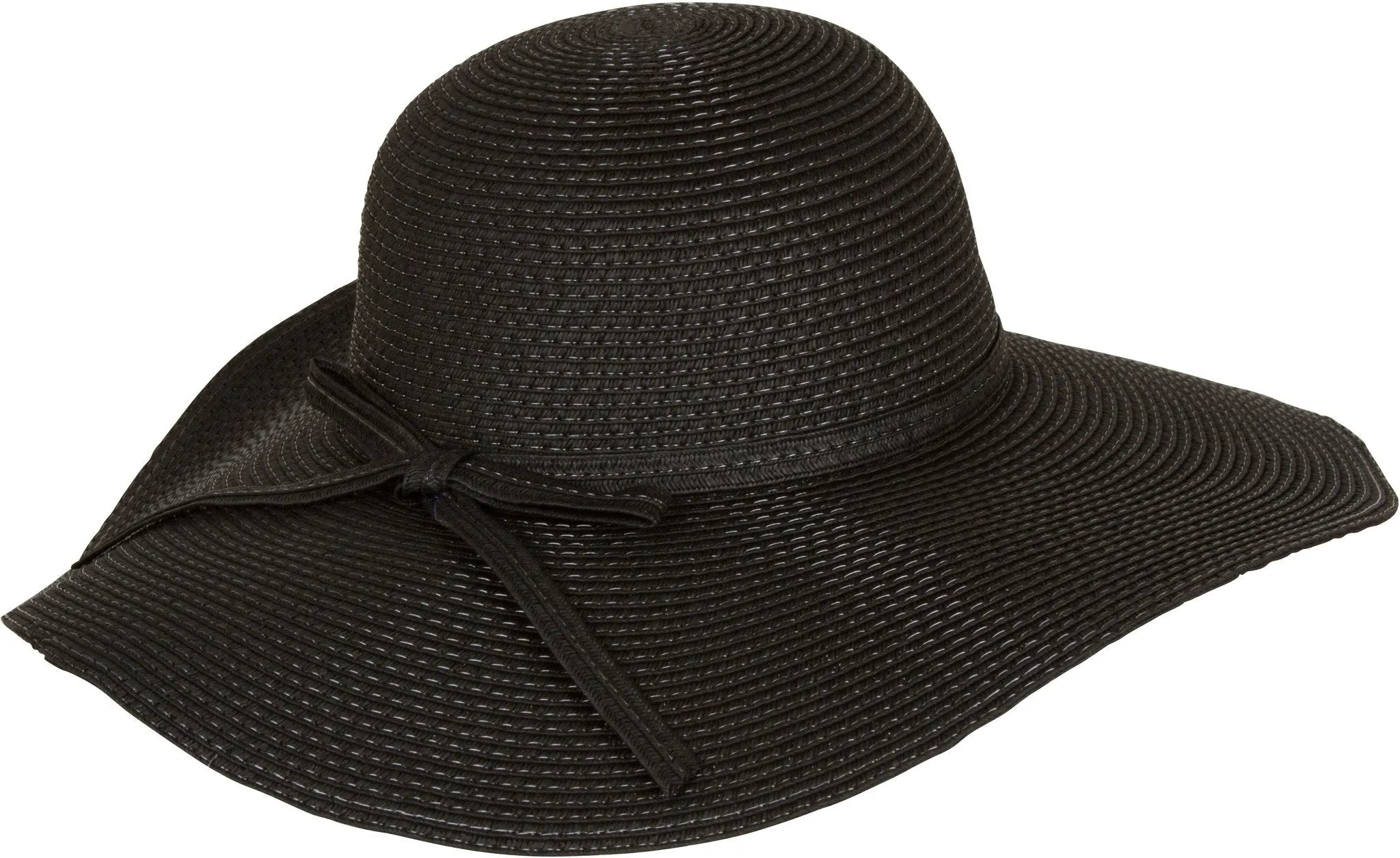 Sakkas Katy Wide Brimmed Straw Floppy Hat With Straw Bow