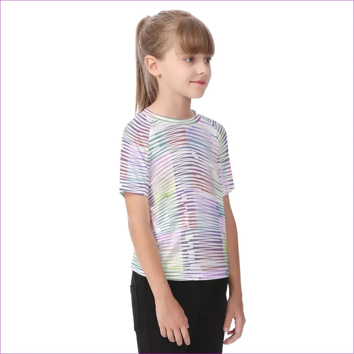 Scribbled Kids Raglan Sleeve T-shirt