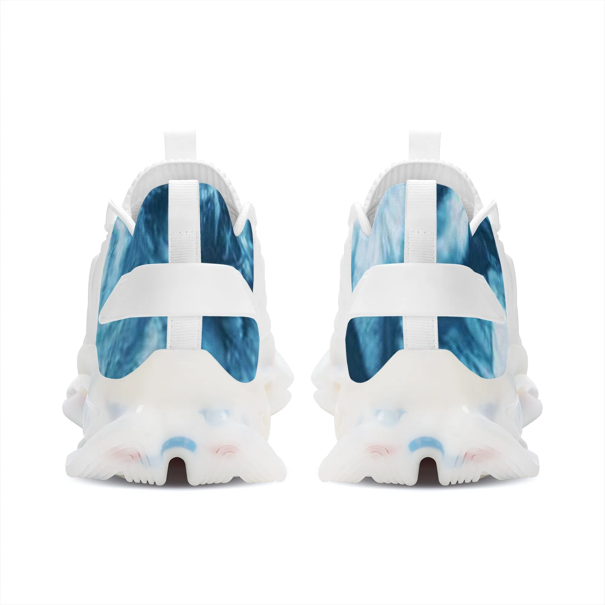 TIE DYE BLUE Air Max React Sneakers - White