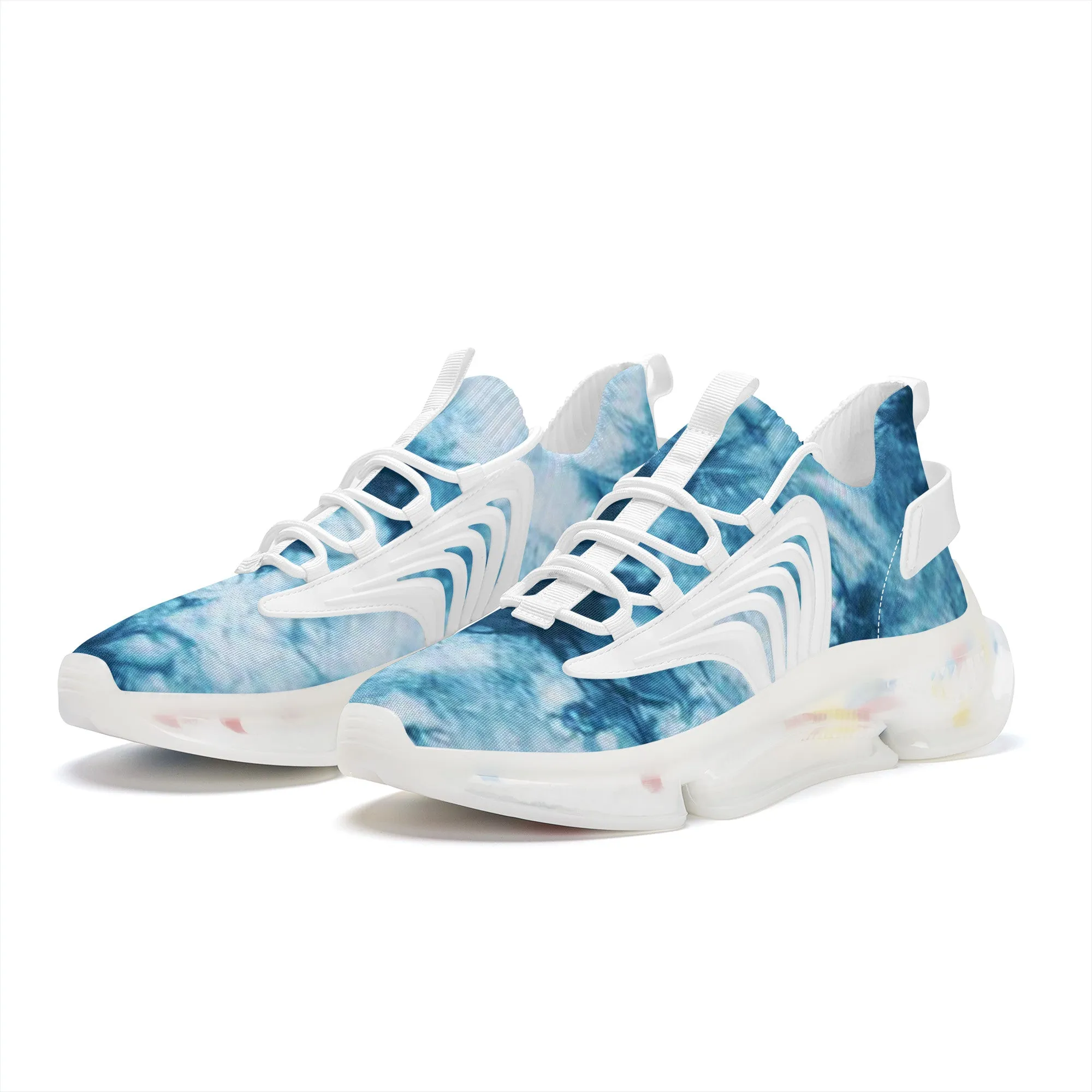 TIE DYE BLUE Air Max React Sneakers - White