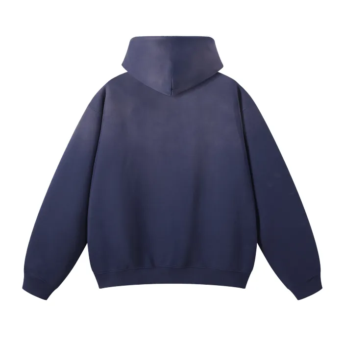 TSWG (Tough Smooth Well Groomed) (Royal Blue)Streetwear Unisex Monkey Washed Dyed Fleece Hoodie