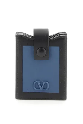 Valentino garavani leather card holder