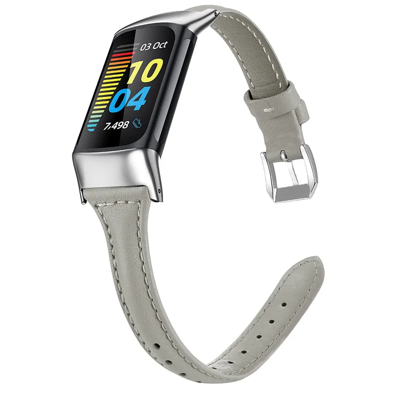 Wearlizer Fitbit Charge 5 Bands Slim Leather Band